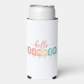 Bonjour été Pastel Rainbow Popsicles Glacière (Seltzer Recto)