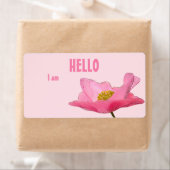 Bonjour Étiquette de papier du Parti Nom Balise Pi (En situation)