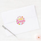 Bonjour fleurs de printemps Autocollant (Enveloppe)