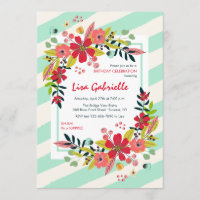 Bonjour Fleurs du Bonheur Invitation