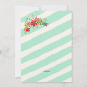 Bonjour Fleurs du Bonheur Invitation (Dos)