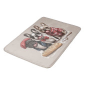 Bonjour French Bulldogs Badmat (Gekanteld)