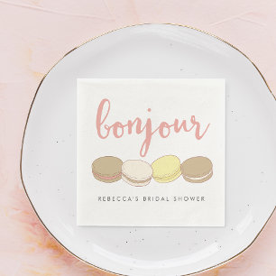 Bonjour French Macarons Vrijgezellenfeest Servetten