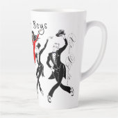 Bonjour, Garçons Grosse Mug Latte (Droite)