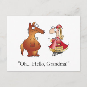 BONJOUR GRANDMA ! Carte postale par April McCallum