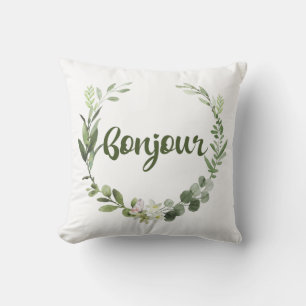 Bonjour Hallo French Kussen