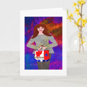 Bonjour Hi LeeMarie's creatieve ontwerp Kaart (Gele Bloem)