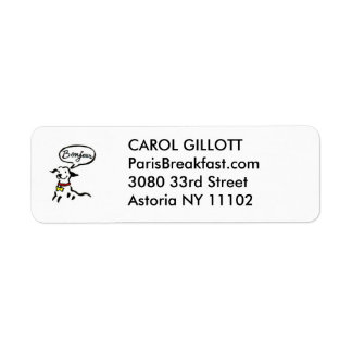 BONJOUR HONDENLABEL STICKER