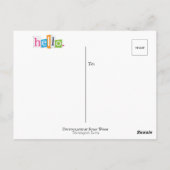 Bonjour—Il Suffit D'Archiver Une Carte Postale (Dos)