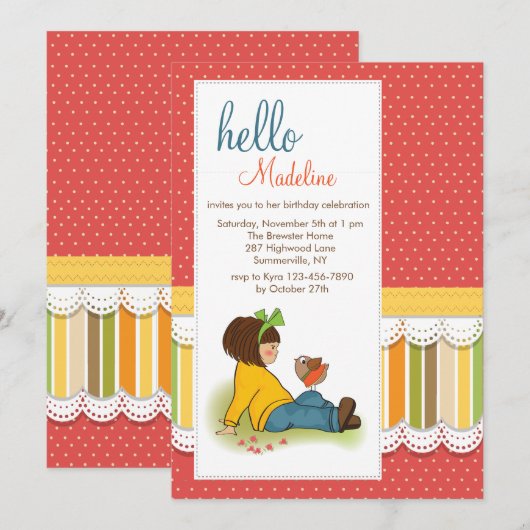 Bonjour invitation d'ami (Devant / Derrière)