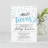 Bonjour invitation de baby shower de garçon de (Debout devant)