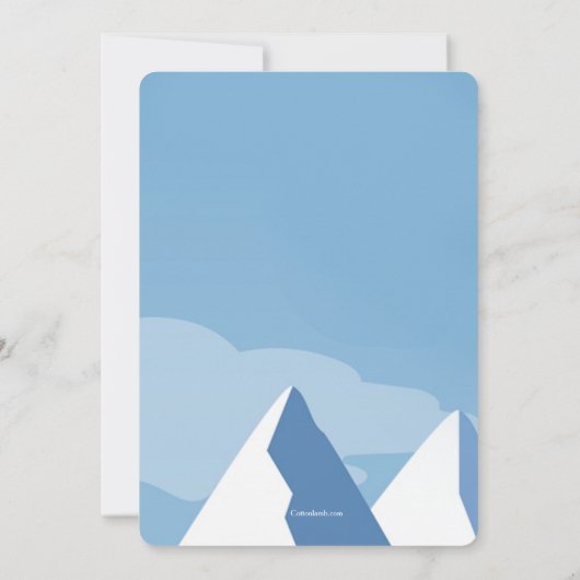 Bonjour Invitation de neige (Dos)