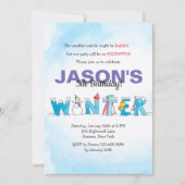 Bonjour Invitation hiver (Devant)