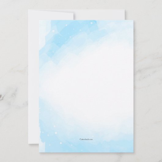 Bonjour Invitation hiver (Dos)