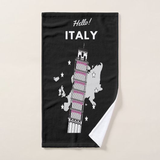 Bonjour Italie (Serviette à main)
