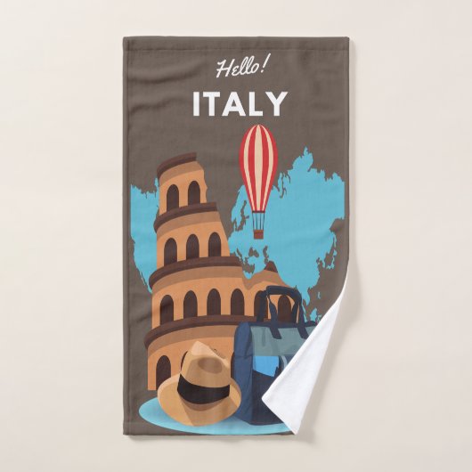 Bonjour Italie Design Ensemble de serviettes de ba (Serviette à main)