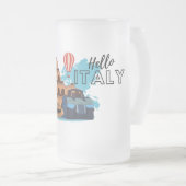 Bonjour Italie Frosted Glass Beer Mug (Devant droit)