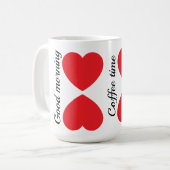 Bonjour , ❤ j'aime mon mug à café (Devant gauche)