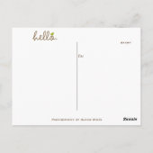 Bonjour, Je Me Manque Votre Carte Postale (Dos)