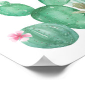Bonjour jolie impression d'art mural de cactus (Coin)