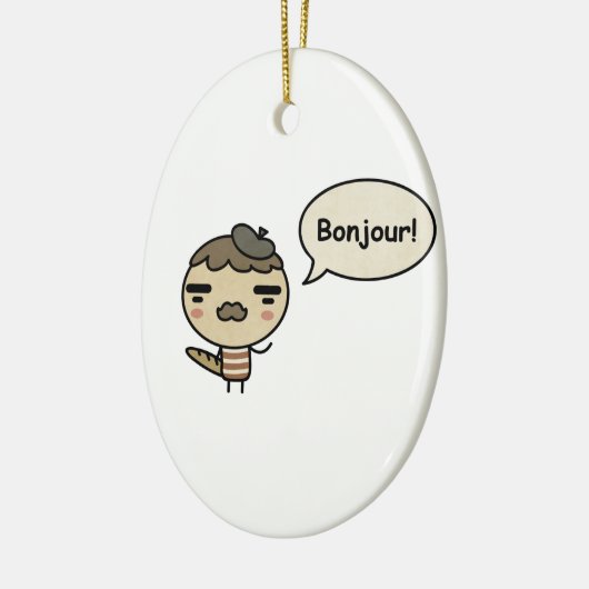 Bonjour. Keramisch Ornament (Links)