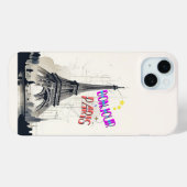 Bonjour Kleurrijke Parijs Case-Mate iPhone Case (Achterkant (horizontaal))