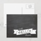 bonjour là carte postale (Devant / Derrière)