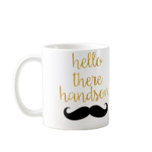Bonjour là tasse belle de moustache