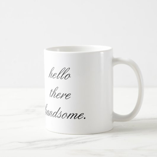 bonjour là tasse de café belle (Droite)