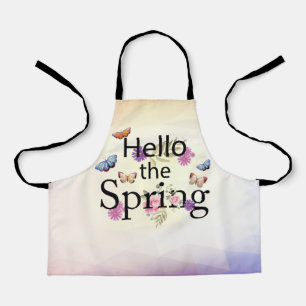Bonjour Le tablier à fleurs du printemps