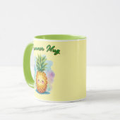 Bonjour l'été Mug Happy Pineapple Café (Devant gauche)