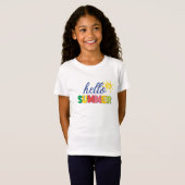 "bonjour l'été" t-shirt (Devant entier)