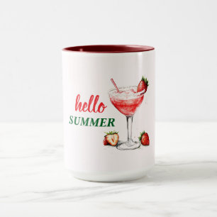 Bonjour l'été Tasse Combo Cocktail Fraise
