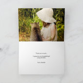 Bonjour Little Kitty Merci Carte pour notes (Intérieur)