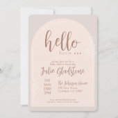 Bonjour Little One Baby shower Invitation (Devant)