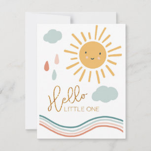 Bonjour Little One Nouvelle carte de voeux pour bé
