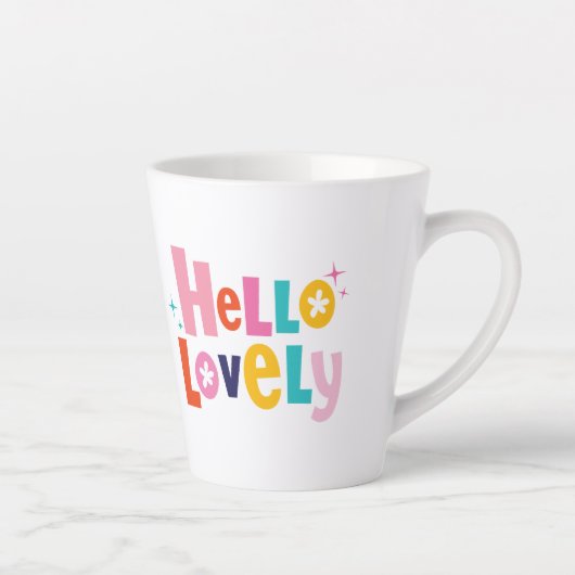 Bonjour Lovey Latte Mug (Droite)