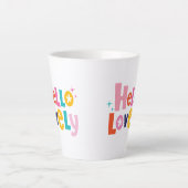 Bonjour Lovey Latte Mug (Devant)