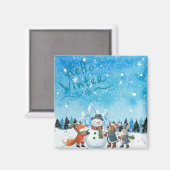 Bonjour Magnet Hiver (Recto/Verso)