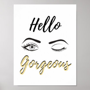 Bonjour magnifique ! - Affiche de motivation de