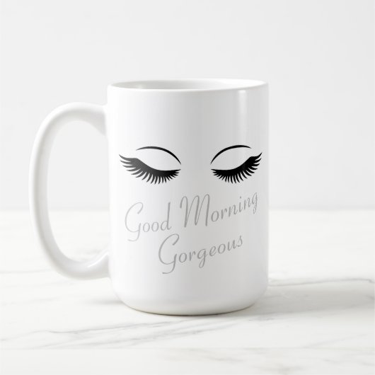 Bonjour Magnifique café Mug (Gauche)