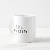 Bonjour magnifique café Mug (Devant gauche)