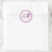 Bonjour Magnifique illustration faciale Sticker (Sac)