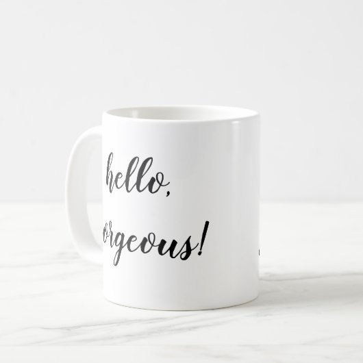 bonjour magnifique mug (Devant gauche)