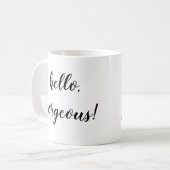 bonjour magnifique tasse (Devant gauche)