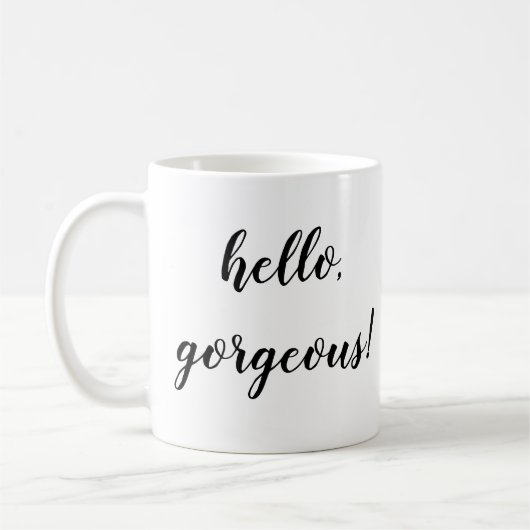 bonjour magnifique tasse (Gauche)