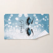 Bonjour magnifiques yeux bleus (Serviette à main)