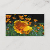Bonjour modèle de carte de visite de pavots (Dos)