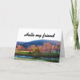 BONJOUR MON AMIE carte