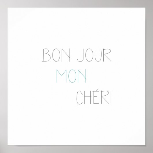 Bonjour Mon Chéri II Poster (Voorkant)